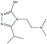 4-[2-(dimethylamino)ethyl]-5-(propan-2-yl)-4H-1,2,4-triazole-3-thiol Struktur