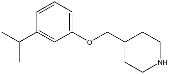 4-[3-(propan-2-yl)phenoxymethyl]piperidine Struktur