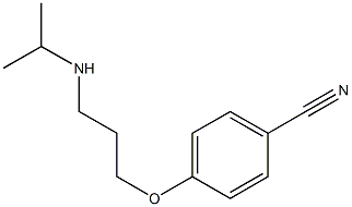 4-[3-(propan-2-ylamino)propoxy]benzonitrile Struktur