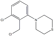 4-[3-chloro-2-(chloromethyl)phenyl]thiomorpholine Struktur