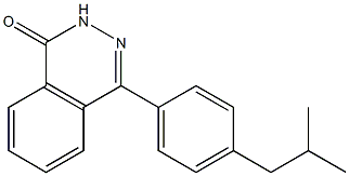 4-[4-(2-methylpropyl)phenyl]-1,2-dihydrophthalazin-1-one Struktur