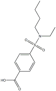 4-[butyl(ethyl)sulfamoyl]benzoic acid Struktur