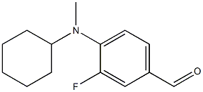 4-[cyclohexyl(methyl)amino]-3-fluorobenzaldehyde Struktur