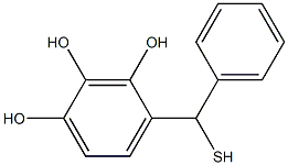 4-[phenyl(sulfanyl)methyl]benzene-1,2,3-triol Struktur