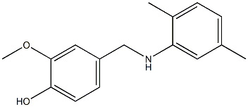 4-{[(2,5-dimethylphenyl)amino]methyl}-2-methoxyphenol Struktur