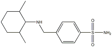 4-{[(2,6-dimethylcyclohexyl)amino]methyl}benzene-1-sulfonamide Struktur