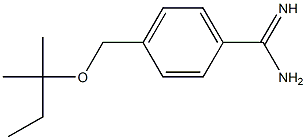 4-{[(2-methylbutan-2-yl)oxy]methyl}benzene-1-carboximidamide Struktur