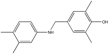 4-{[(3,4-dimethylphenyl)amino]methyl}-2,6-dimethylphenol Struktur