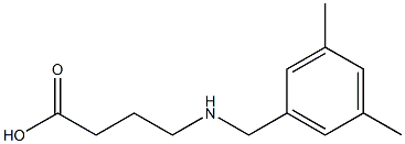 4-{[(3,5-dimethylphenyl)methyl]amino}butanoic acid Struktur