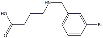 4-{[(3-bromophenyl)methyl]amino}butanoic acid Struktur