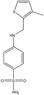 4-{[(3-methylthiophen-2-yl)methyl]amino}benzene-1-sulfonamide Struktur