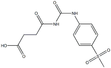 4-{[(4-methanesulfonylphenyl)carbamoyl]amino}-4-oxobutanoic acid Struktur