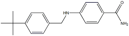 4-{[(4-tert-butylphenyl)methyl]amino}benzamide Struktur