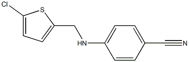 4-{[(5-chlorothiophen-2-yl)methyl]amino}benzonitrile Struktur