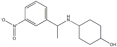 4-{[1-(3-nitrophenyl)ethyl]amino}cyclohexan-1-ol Struktur