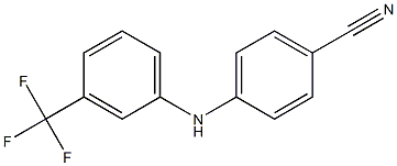 4-{[3-(trifluoromethyl)phenyl]amino}benzonitrile Struktur