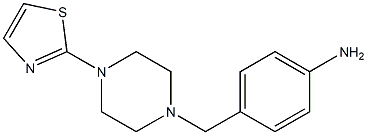 4-{[4-(1,3-thiazol-2-yl)piperazin-1-yl]methyl}aniline Struktur