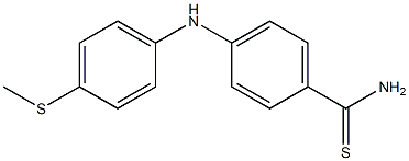 4-{[4-(methylsulfanyl)phenyl]amino}benzene-1-carbothioamide Struktur