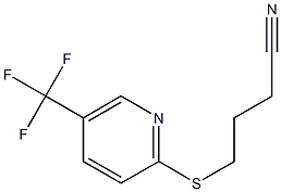 4-{[5-(trifluoromethyl)pyridin-2-yl]sulfanyl}butanenitrile Struktur