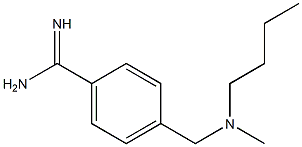 4-{[butyl(methyl)amino]methyl}benzenecarboximidamide Struktur