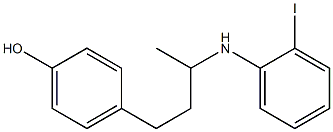 4-{3-[(2-iodophenyl)amino]butyl}phenol Struktur