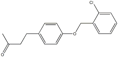 4-{4-[(2-chlorophenyl)methoxy]phenyl}butan-2-one Struktur