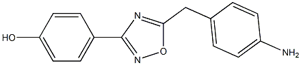 4-{5-[(4-aminophenyl)methyl]-1,2,4-oxadiazol-3-yl}phenol Struktur