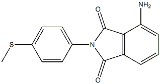 4-amino-2-[4-(methylsulfanyl)phenyl]-2,3-dihydro-1H-isoindole-1,3-dione Struktur