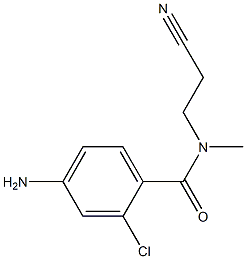 4-amino-2-chloro-N-(2-cyanoethyl)-N-methylbenzamide Struktur