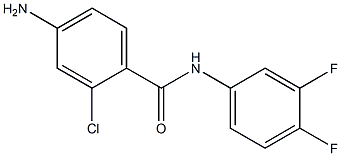 4-amino-2-chloro-N-(3,4-difluorophenyl)benzamide Struktur