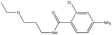 4-amino-2-chloro-N-(3-ethoxypropyl)benzamide Struktur