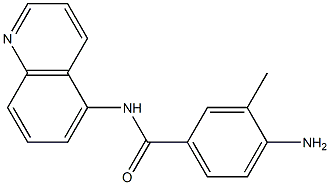 4-amino-3-methyl-N-(quinolin-5-yl)benzamide Struktur