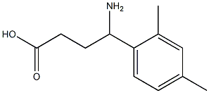 4-amino-4-(2,4-dimethylphenyl)butanoic acid Struktur