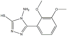 4-amino-5-(2,3-dimethoxyphenyl)-4H-1,2,4-triazole-3-thiol Struktur