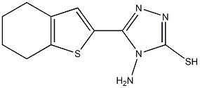 4-amino-5-(4,5,6,7-tetrahydro-1-benzothiophen-2-yl)-4H-1,2,4-triazole-3-thiol Struktur