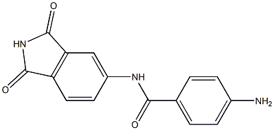 4-amino-N-(1,3-dioxo-2,3-dihydro-1H-isoindol-5-yl)benzamide Struktur