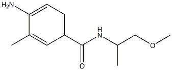 4-amino-N-(1-methoxypropan-2-yl)-3-methylbenzamide Struktur