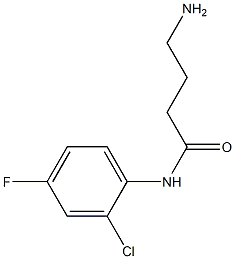 4-amino-N-(2-chloro-4-fluorophenyl)butanamide Struktur