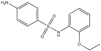 4-amino-N-(2-ethoxyphenyl)benzene-1-sulfonamide Struktur