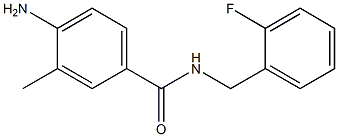 4-amino-N-(2-fluorobenzyl)-3-methylbenzamide Struktur