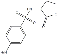 4-amino-N-(2-oxooxolan-3-yl)benzene-1-sulfonamide Struktur