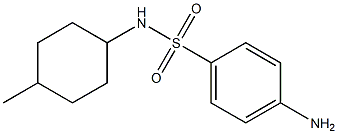 4-amino-N-(4-methylcyclohexyl)benzenesulfonamide Struktur