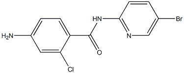 4-amino-N-(5-bromopyridin-2-yl)-2-chlorobenzamide Struktur