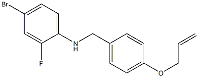 4-bromo-2-fluoro-N-{[4-(prop-2-en-1-yloxy)phenyl]methyl}aniline Struktur