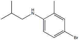 4-bromo-2-methyl-N-(2-methylpropyl)aniline Struktur