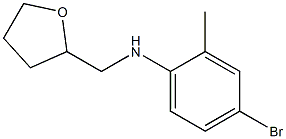 4-bromo-2-methyl-N-(oxolan-2-ylmethyl)aniline Struktur