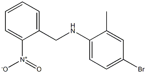 4-bromo-2-methyl-N-[(2-nitrophenyl)methyl]aniline Struktur