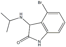 4-bromo-3-(propan-2-ylamino)-2,3-dihydro-1H-indol-2-one Struktur