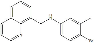 4-bromo-3-methyl-N-(quinolin-8-ylmethyl)aniline Struktur