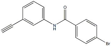 4-bromo-N-(3-ethynylphenyl)benzamide Struktur